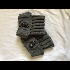 Grey Boot Topper Socks